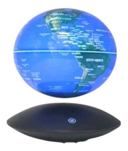 Globo Flotante Mapa Mundi De Levitación Magnética Luces 360°