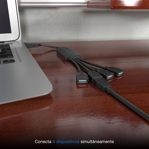 Concentrador Usb 2.0 De 4 Puertos Xtech Xtc-320