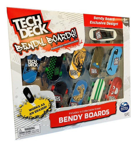 Tech Deck Bendy Boards Mini Borradores Coleccionables Para M