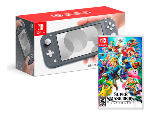 Consola Nintendo Switch Lite + Super Smash Bros Ultimate