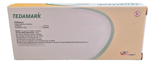 Tedamark, Tadalafil 1 Tableta 20mg