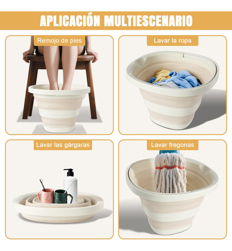 Cubo Plegable, Cubo De Limpieza Plegable, Cubo De Plástico