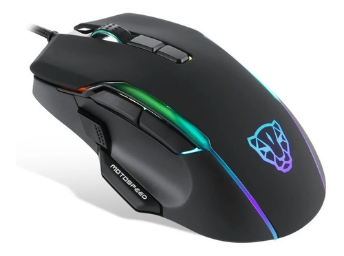 Mouse Gamer Motospeed V90 Black Rgb Pc Ps4