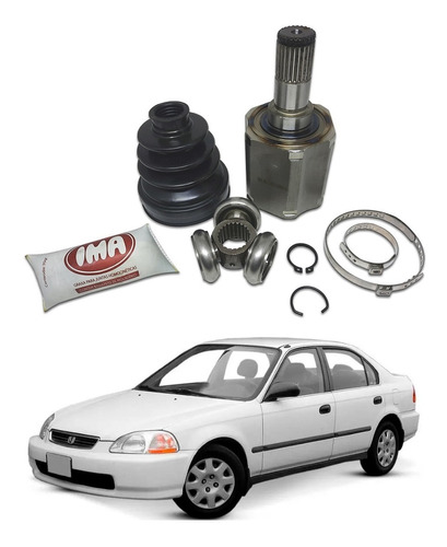 Tulipa + Trizeta Honda Civic 1.6 16v 1997 A 2000 L. Direito