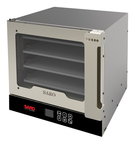 Imagem 1 de 5 de Forno Turbo Elétrico Vapor Plus Preto Saro Digital 110 220