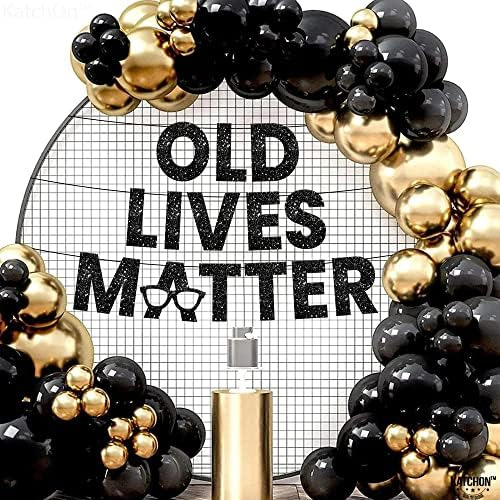 Katchon, Pancarta Old Lives Matter Brillo, 10 Pies | Black |