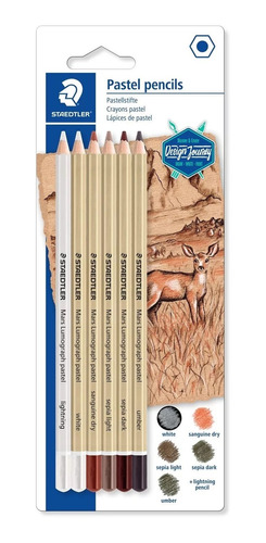 Lápiz Staedtler Lumograph Pastel X 6 Uds