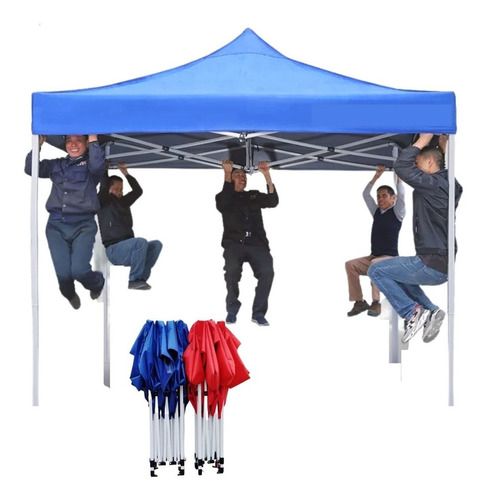 Gazebo dobrável San Litos 3x3 Articulado 3m x 3m x 280m - azul