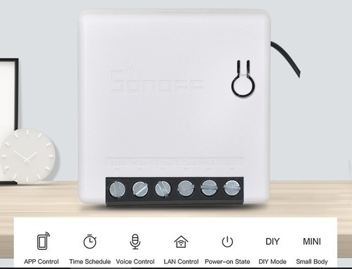 Imagem 2 de 10 de Kit 2 Sonoff Mini Interruptor Wi-fi Automação Residencial