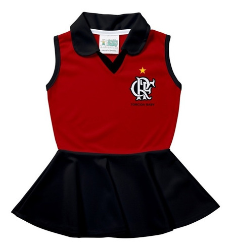 Vestido Infantil Flamengo