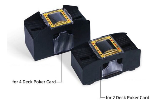 Barajador Automático De Cartas, Barajador Eléctrico, 4 Mazos