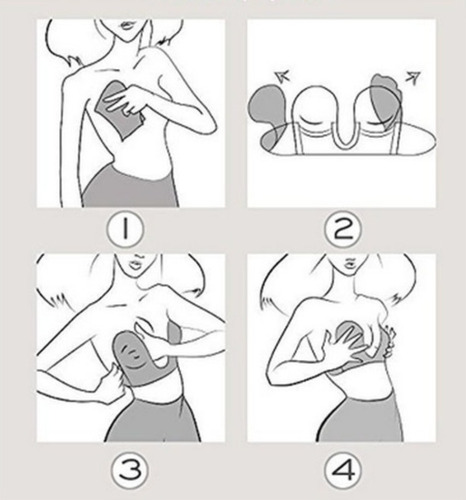 Imagen 6 de 9 de Corpiño Adhesivo Super Escote U Strapless Les Loles
