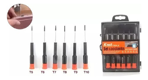 Destornilladores Kit De 6 Torx Estrella 