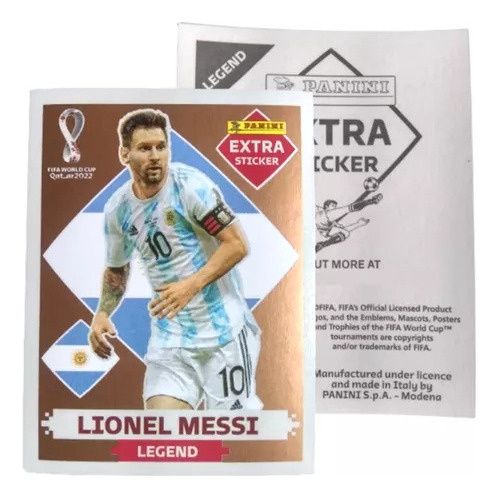 Sticker Panini Messi Bronce 