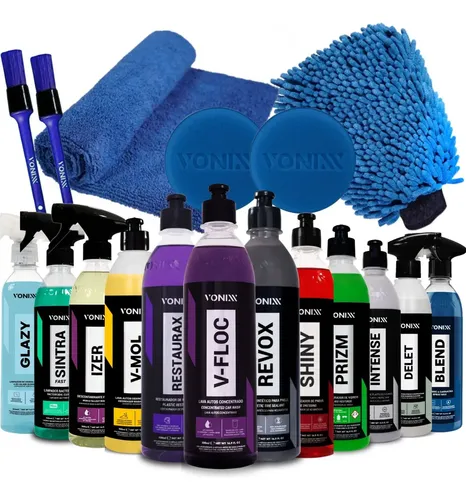 Kit Estética Automotiva Vonixx - 18 Itens | Parcelamento sem juros