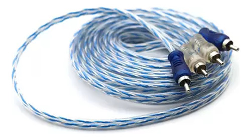 Cabo Rca 4mm 5m C/ Plugs De Metal Banhados A Níquel Tech One