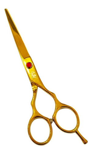 Tesoura Obopekal Fio Laser 6.0 Profissional Cabeleireiro Cor Dourado