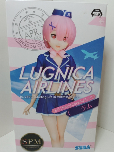 Re Zero Lugnica Airlines Action Figure Sega. Cód A47 (Usado)