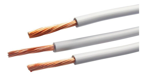 Cable Eléctrico Calibre 12 Thw Cca De 50m Color Blanco 600 V