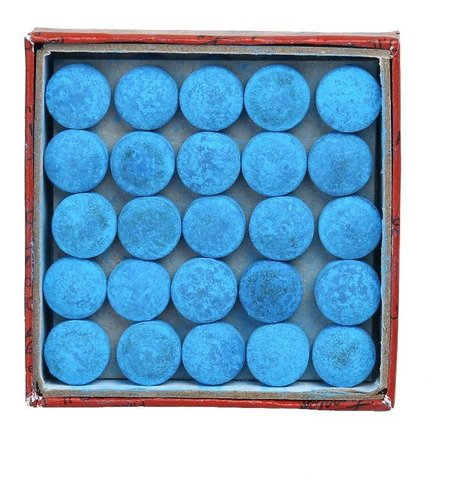  Puntas De Taco De Billar Pool 50 Piezas Azul 13mm