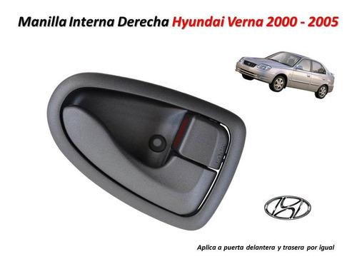 Manilla Interna Hyundai Verna Derecha