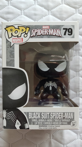 Figura Funko Pop! Black Suit Spiderman #79 Marvel