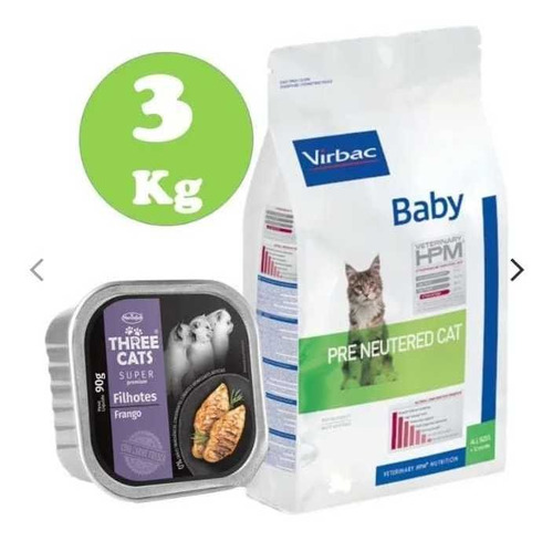 Virbac Hpm Baby Cat (gato Cachorro) 3kg + Regalo