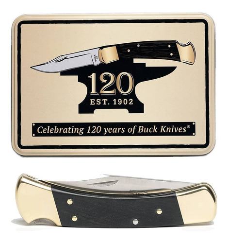 Navaja Buck 110 Hunter De Edición Especial 120 Aniversario Color Caqui