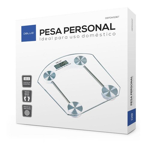 Pesa Digital De Vidrio Templado Para Personas De Hasta 180k