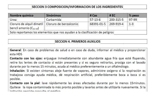 Polvo Sanitizante Para Tapete Cubeta Powder Quat