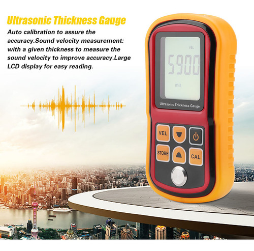 Medidor De Espesor Ultrasónico Digital Gm100 De 1.2225 Mm De