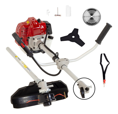 Máquina De Cortar Grama Motorizada Gasolina 52cc + Disco Cg3