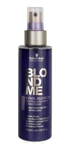 Spray Acondicionador Schwarzkopf Blondme Cool Blondes 150 Ml