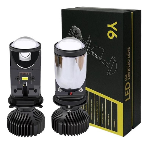 D H4 Proyector Led Mini Lente Rhd Lhd 6000k Luz Automóvil