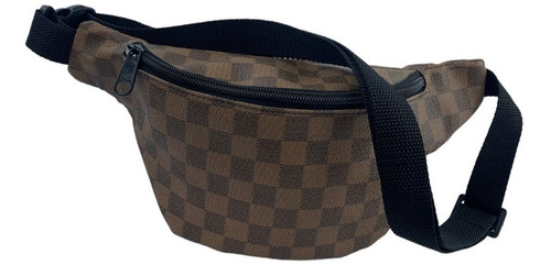 Pochete Tiracolo De Cintura Transversal Ombro Necessaire Bag Cor Marrom