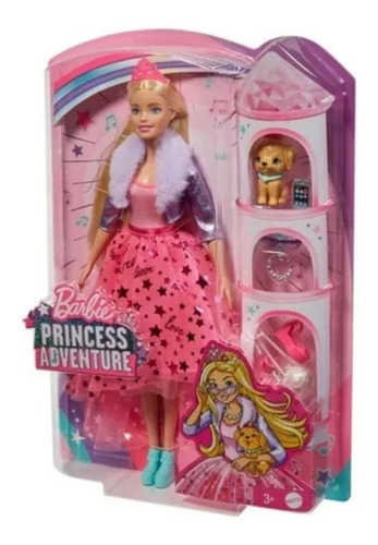 Imagem 5 de 8 de Boneca Barbie Princess Adventure Deluxe Loira Gml76 - Mattel