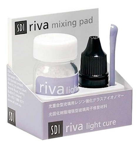 Ionomero De Vidro Riva Light Cure A2 Pó + Líquido