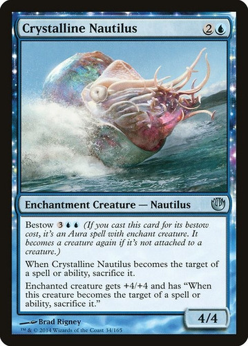 Cartas Magic Crystalline Nautilus X4 Unidades Playset Mtg