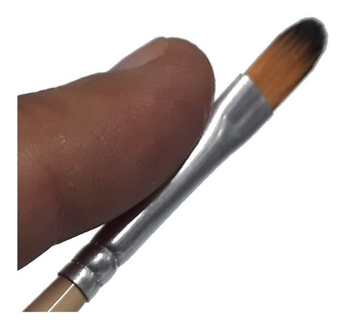 Pincel Formato Linguá De Gato 426 6 Konex Ocre Condor 88671
