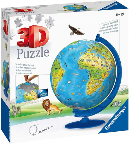 Rompecabezas Puzzle 3d Globo Geografico Ravensburger Nuevo