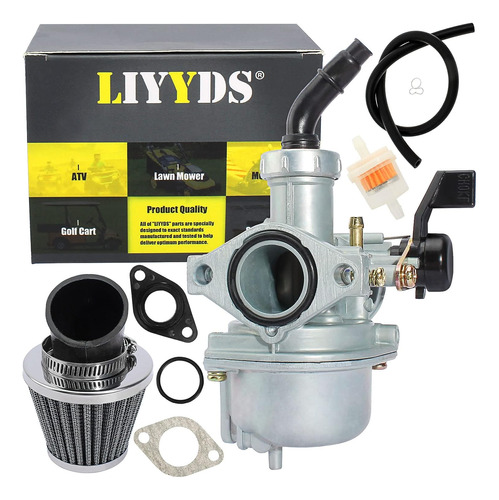 Liyyds Kit De Filtro De Carburador Pz22 Para Motor De 50 Cc,