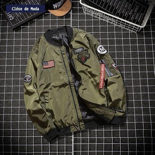 Chaquetas Marca Primavera Otoño Hombres Piloto Bomber Causal