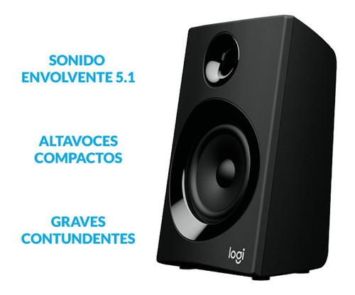 Imagen 4 de 6 de Parlantes 5.1 Logitech Z607 Bluetooth Usb Sd Fm C.remoto Pce