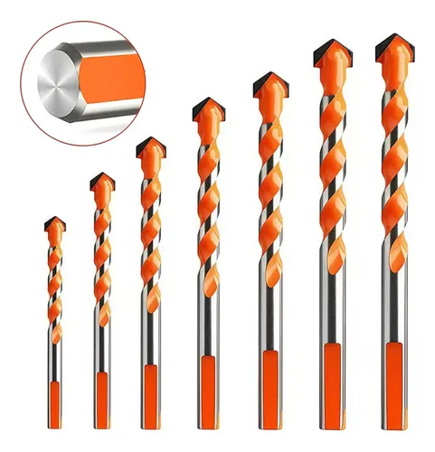 7pcs Broca Furadeira Fura Tudo Parede Madeira Ferro Aço Kit