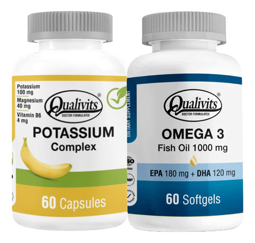 Potasio Complex, Magnesio + Omega 3 X60 Cápsulas - Qualivits
