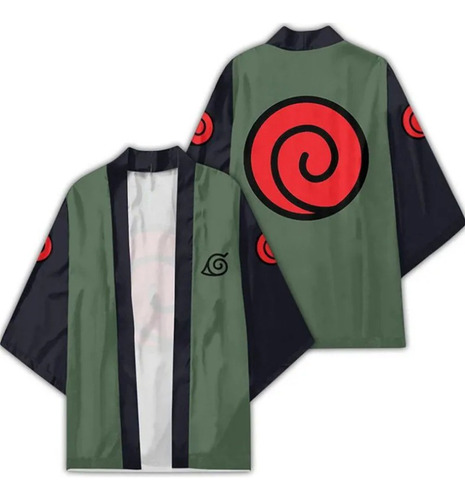 Haori Kimono Ninja Jounin Aldea De La Hoja Naruto Kakashi