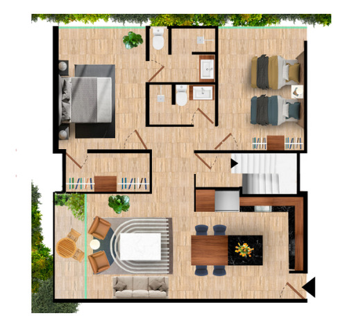 Penthouse En Venta En Primaselva En Casa Faisan (ph4) En Cabo Norte, Mérida