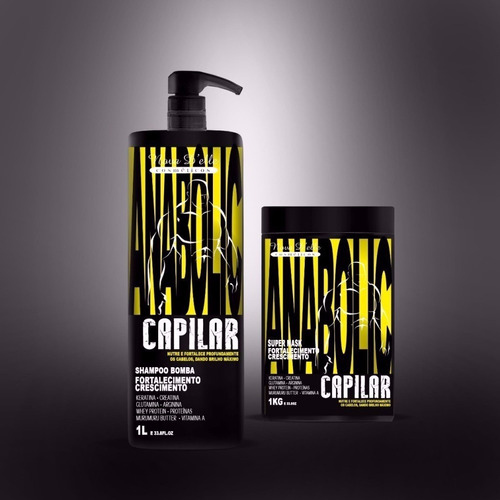 Kit Máscara Anabolic Capilar + Shampoo Bomba - Nova D´elle