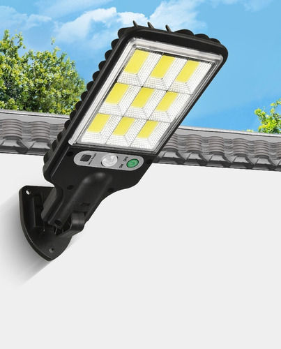 Luminária Refletor Solar Led Sensor De Movimento Parede Decoração Jardim Á Prova D'água