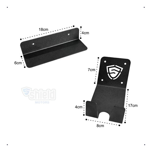 Kit 02un Suporte Bicicleta Parede Universal Encaixe Bike